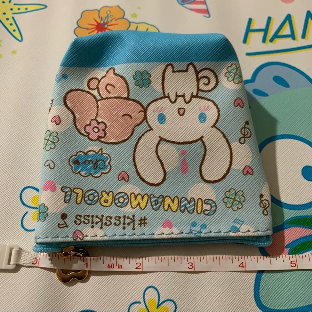 Cinnamoroll Blue Double Sided Design Zip Coin Purse
